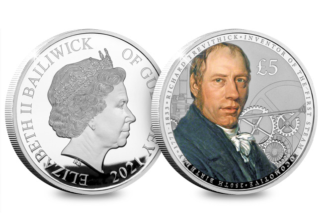 The Richard Trevithick Silver Proof £5