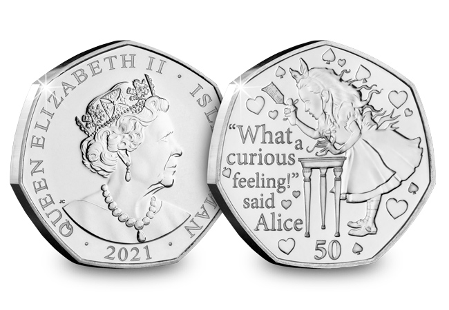 Own the 2021 Alice’s Adventures in Wonderland Brilliant Uncirculated 50p Coin