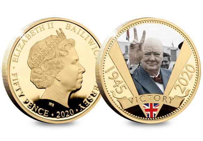 The VE Day Gold-Plated PROOF Quality Coin