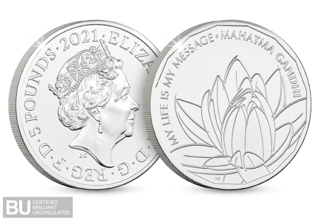 2021 UK Gandhi CERTIFIED BU £5