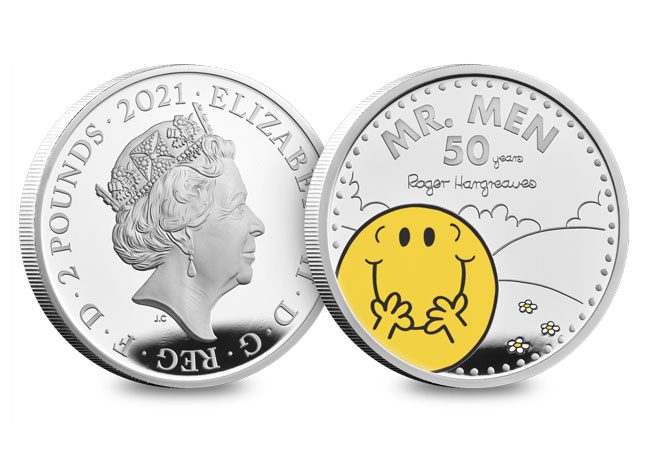 Own the NEW Mr Happy coin in superior Silver Proof quality