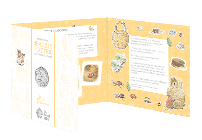 Own the UK 2018 Mrs. Tittlemouse BU 50p Coin Pack