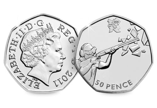 Shooting Olympic 50p