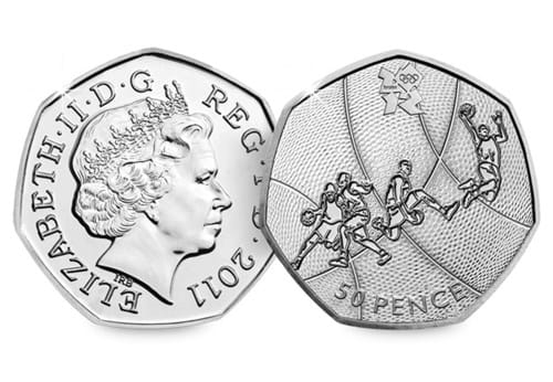 Basketball Olympic 50p