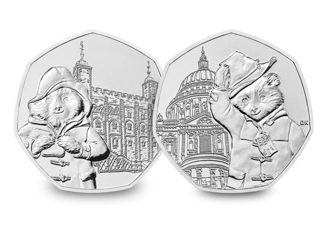 2019 UK Paddington CERTIFIED BU 50p Pair