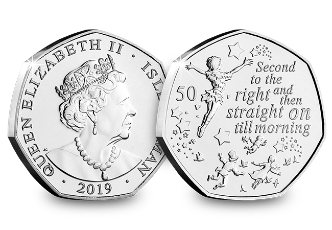 The Official 2019 Peter Pan Brilliant Uncirculated 50p