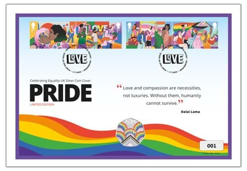 The UK Pride Silver Coin & Stamp Cover