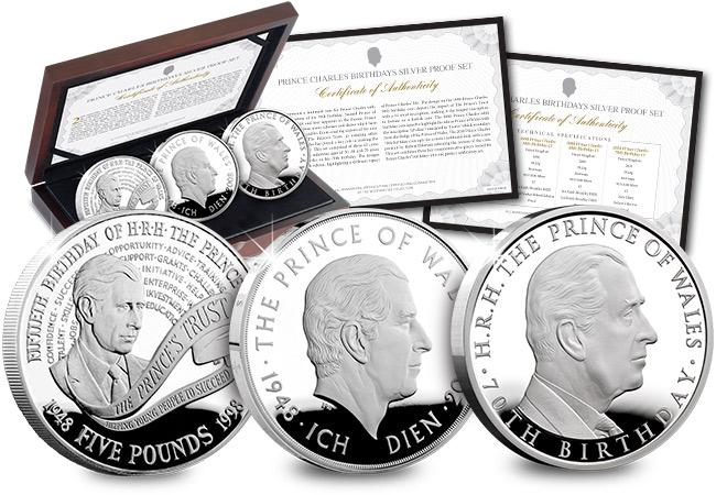 The COMPLETE Prince Charles Birthdays Silver Set