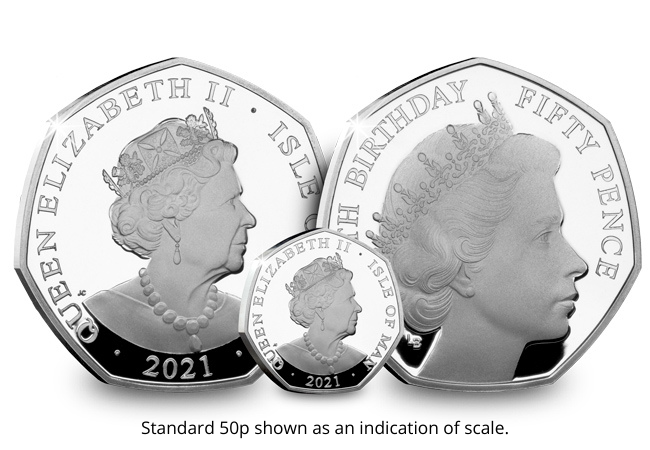 DOUBLE DIAMETER QEII 95th Birthday 1oz 50p Coin!