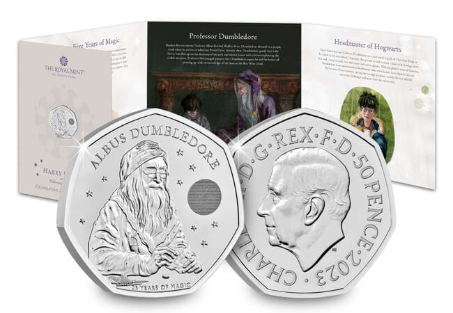 UK 2023 Professor Dumbledore 50p BU Pack