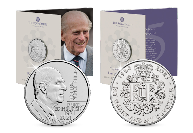 A Royal Marriage: Queen Elizabeth II & Prince Philip £5 BU Pair