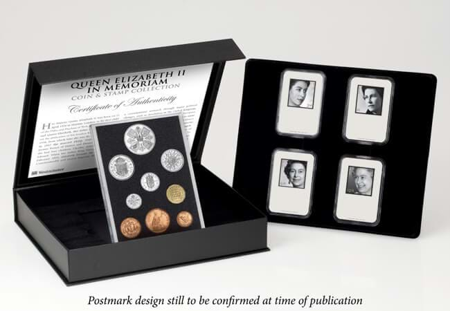 New Royal Mail Stamps: Queen Elizabeth II Stamp & Coin Memorial Set