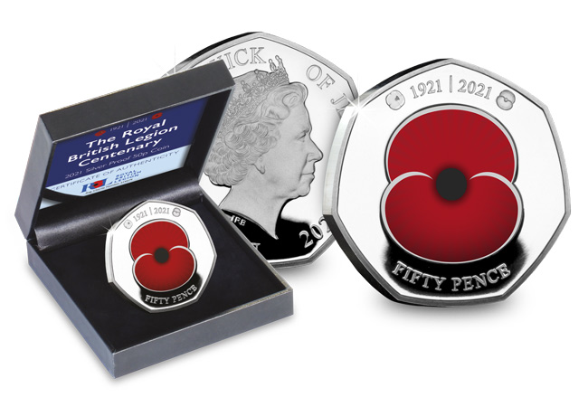 Own the RBL Centenary Poppy Silver Proof 50p