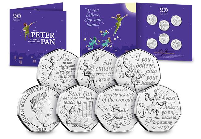 Limited Edition: The COMPLETE signed Peter Pan BU 50p Set