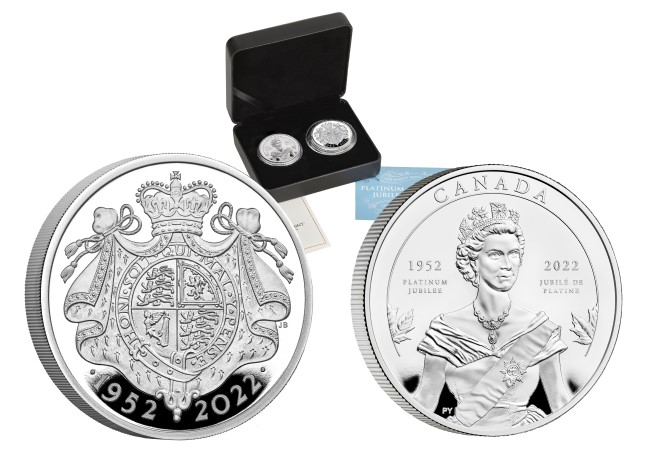 The Platinum Jubilee Celebration 1oz Silver Two-Coin Set