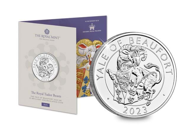 Official Royal Mint Packaging: The Yale of Beaufort UK £5