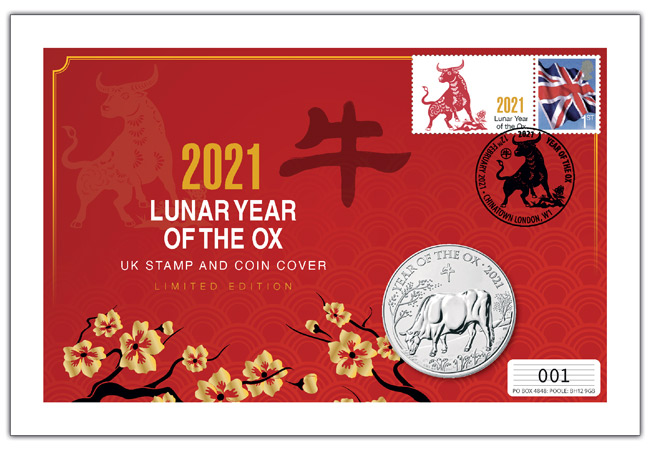 JUST 888 collectors can own the UK Lunar Year of the Ox coin cover