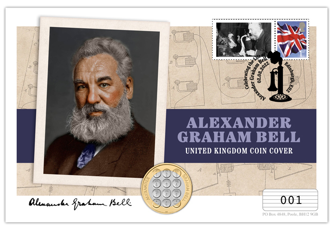 JUST 495 RELEASED: Alexander Graham Bell £2 Coin Cover