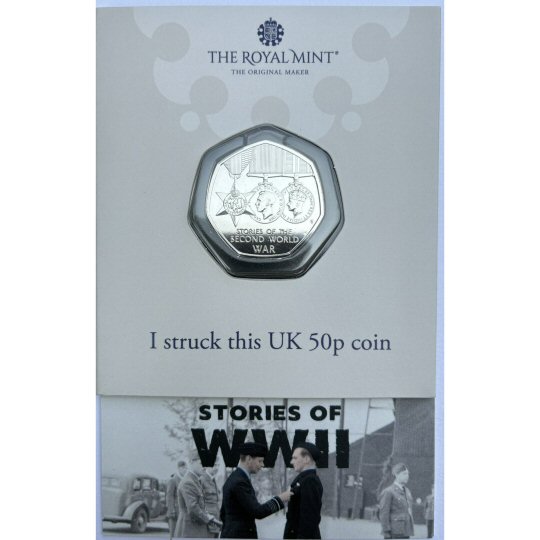 2025 World War II Stories 50p BU Royal Mint Strike Your Own (SYO)