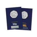 2020 UK Hylaeosaurus CERTIFIED BU 50p [Change Checker card]