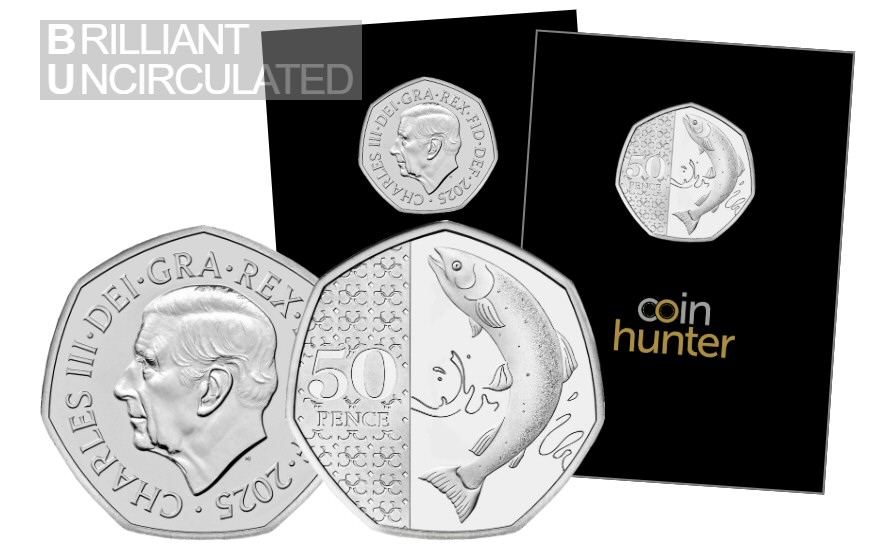 50p Coin 2025 Atlantic Salmon
