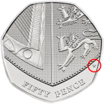 2022 Tooth Fairy Shield 50p with Star Privy Mark [Coin Hunter card]