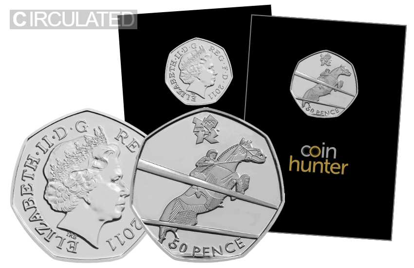 Olympic Equestrian 50p Circulated Coin [Coin Hunter card]