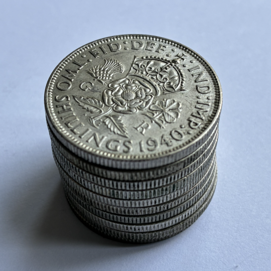 10 Florin Silver 0.5 Coin Roll (Random Dates)
