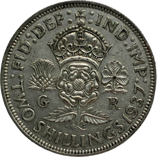 1937 Florin / Two Shillings King George VI