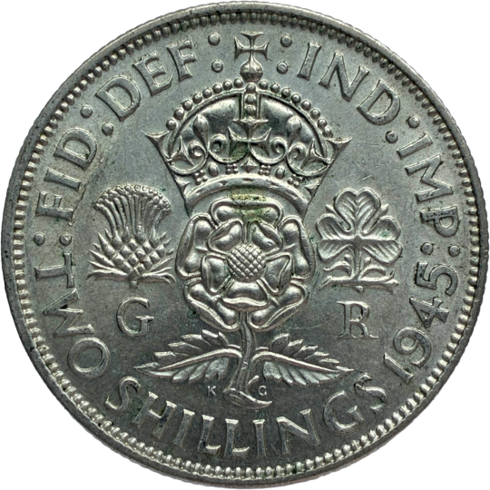 1945 Florin / Two Shillings King George VI