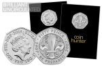 2019 Scouting Brilliant Uncirculated 50p [Coin Hunter card]