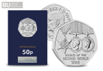 2025 UK Stories of WWII CERTIFIED BU 50p