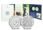 UK 2022 Her Majesty QEII 50p and £5 BU Pair