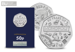 2025 UK Monopoly CERTIFIED BU 50p Coin