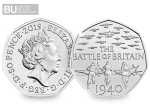 2019 Battle of Britain Brilliant Uncirculated 50p [Change Checker card]