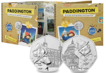 2019 Paddington 50p Set - 2 Royal Mint Packs: Tower of London and St. Pauls Cathedral