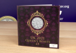2021 UK Queen's Beasts £5 Display Card