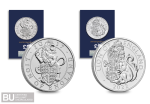 2017 & 2022 UK Lion of England BU £5 Pair