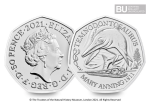 2021 UK Temnodontosaurus CERTIFIED BU 50p