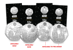 2023 UK Star Wars Luke & Leia CERTIFIED BU 50p