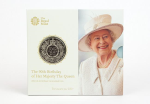 2016 UK Queen's 90th Birthday £5 BU Pack