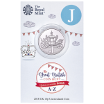 2018 J for Jubilee 10p Uncirculated Coin in Card