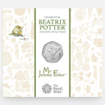 2017 Beatrix Potter Jeremy Fisher Brilliant Uncirculated 50p [Royal Mint pack]
