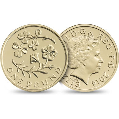 Circulation £1 Coin: 2014 Floral emblem of Northern Ireland