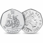 Circulation 50p Coin: 2011 London 2012 Olympic Boccia