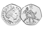 Circulation 50p Coin: 2011 London 2012 Olympic Fencing