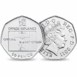 Circulation 50p Coin: 2011 London 2012 Olympic Football