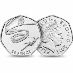 Circulation 50p Coin: 2011 London 2012 Olympic Gymnastics