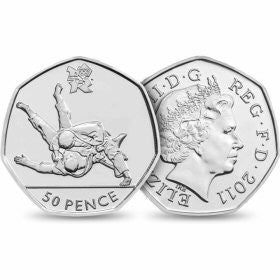 Circulation 50p Coin: 2011 London 2012 Olympic Judo
