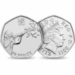 Circulation 50p Coin: 2011 London 2012 Olympic Shooting
